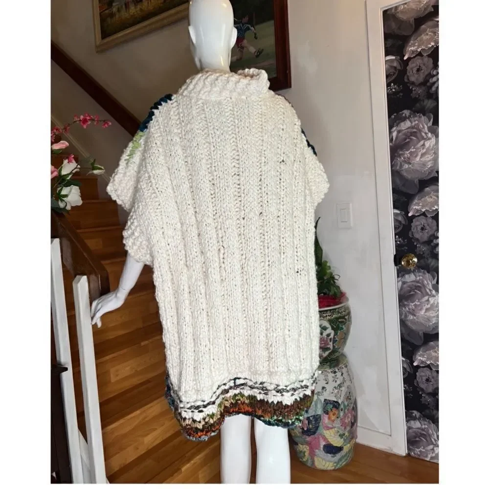 WE THE FREE Care Fp Sari Not Sari Sweater In Ivory Combo